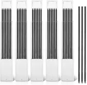 30 Pieces 2.8 mm Pencil Lead Mechanical Carpenter Pencil Pica Dry Pencil Refills Woodworking Pencils for Woodworking Scriber Marking Architect Drawing, Refills Only(Black)