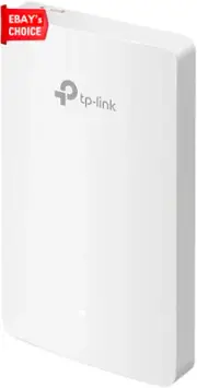 Omada AX1800 Wall Plate WiFi 6 Access Point PoE+ Gigabit Ports Cloud Management