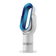 ACA 2IN1 Bladeless Fan Cool Heat Airflow Timer Remote Control Low DB Home Office White&Blue