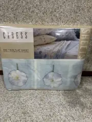New Twin Flat Sheet Caress Greenhouse Pattern