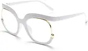 [HPIRME] Oversized Glasses Frames Women Female Eyeglasses Men Eyewear Spectical Optical Frames