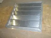 18"X18" ALUMINUM EXHAUST LOUVER LOUVERED VENT, GRAVITY CLOSE LITE DING SEE PICS