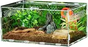 Breeding Box | 4Pcs Portable Fish Tank Handheld Aquarium Transparent Turtle Box For Small Pets | Reptile Enclosure With Lid Handle, Ideal For Fish, Hamsters, Assorted Colors