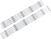[PANMILED] 8pcs LED Backlight Strips for Samsung 55'' TV UE55TU7005 UE55TU7025 55TU7000 UN55TU7000FXZA UN55TU8000FXZA UN55TU8300FXZA JL.D550A1330-408AR-M