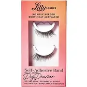 Lilly Lashes Self Adhesive Half Lashes Daydreamer, Black