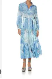 Camilla Cali dreaming Tiered Long Shirt Dress