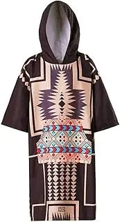 SHTFFW Surf Poncho Changing Towel Water Absorbent Wetsuit Changing Robe with Hood for Adults Men Women, Oversized