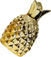 HEALEEP Ceramic Flower Pot Vase Decorative Indoor Planter for Pampas Dried Flowers Stylish Pineapple Design for Living Room Kitchen Decor