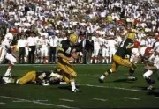 Super Bowl I Green Bay Packers Donny Anderson in action rushing vs- Old Photo