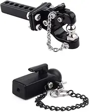 INJORA Tow Hook Drop Hitch Receiver with Ball Buckle for RC Crawler TRX4 Axial SCX10 90046,1/10 Scale RC Accessories