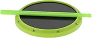 YDuupxe 12in Drum Pad Percussion Training Carbon Fiber Drum Pad 2 Drumsticks for Professional and Beginner Drummers (Fluorescent Green)