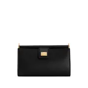 [Dolce & Gabbana] Dolce & Gabbana Leather Shoulder Bag ONE SIZE BLACK
