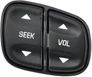 Pexorin Car Cruise Control Button, for GMC, for Yukon 2003-2006, for Envoy Car Steering Wheel Radio Source Switch Light Volume Control Switch Button 1999442 1999443 Car Steering Wheel Switch Kit(BLACK