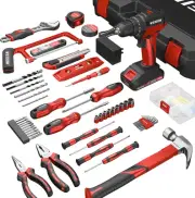 Cordless Drill Tool Kit Set 21V Power Drill Tool Box with Battery Electric Drill