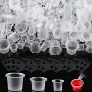 1000 Pcs Tattoo Ink Caps with 6 Cups Holders Mixed Size Tattoo Ink Cups 400 S...