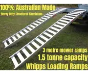 1.5 Tonne Capacity Curved Zero Turn Mower Loading Ramps 3 metres x 390mm wide