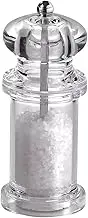 Salt and Pepper Grinder Set -Reusable Manual Mill | Black Pepper Grinder Refillable | Pepper Grinder Manual Salt Shaker | Clear Jar Container Refillable Kitchen Gadgets Seasoning Bottles Shakers