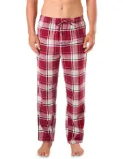 [Mitch Dowd] Harry Check Cotton Flannel Sleep Pant in Burgundy