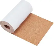 BENECREAT 2.5mx15cm Self-Adhesive Cork Roll, 1 mm Thick Cork Mat with Strong Adhesive-Backed for Wall Decoration, Party and DIY Crafts