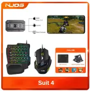 M1 Pro Mobile Controller Gaming Keyboard Mouse Converter BT V5.0 Programmable Adapter Support IOS Android System Set 4