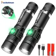 Super Bright 50000LM LED Flashlight Rechargeable Torch Hiking Lamp 3 Modes