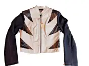 Silver Mesa Jacket Black & White with Rhinestones Western Show Rodeo Equestrian