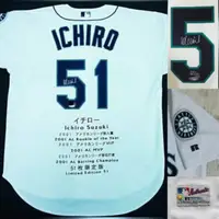 在飛比找蝦皮購物優惠-MLB 西雅圖水手 鈴木一朗Ichiro 新人年 簽名球衣