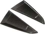2PCS Side Window Louvers Scoop Cover Trim Compatible for Audi TT TTS TTRS Coupe 2015-2018 Carbon Fiber Rear Window Louver Trims Covers