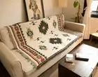Tribal Ethnic Geometric Woven Bedding Mat Aztec Sofa Throw Blanket Tapestry