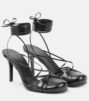 [The Row] The Row Joan leather sandals AU 7 black