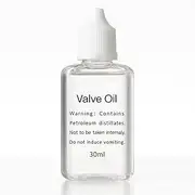Valve Oil for Trumpet, Trombone, French Horn, Tuba, Euphonium, All Brass Instruments Accessories | Valve and Rotor Lubricant - Odorless, Corrosion Protection Formula - Easy to Use - 30ml (1.02 fl. oz)