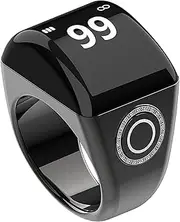 YUENTOEN Smart Ring Counter, Tasbih Counter Smart Ring, Digital Electronic Smart Tally Counter, APP Support, Prayer Reminders, Easy Count(Black, 22mm)