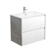 Fienza Joli Amato 750 Bathroom Vanity Wall Hung Vanity Grey Panels JOL75BWX
