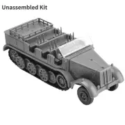 1/72 Plastic Sd.Kfz.7 Half-Track Model Vehicle Unassembled Kit Ornaments Gifts