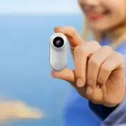 1080p Thumb Sports Camera With Display Portable Travel Vlog Camera Mini Small Camera Life Recorder Support Playback White