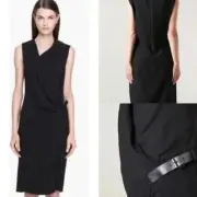NEW Helmut Lang black belt drop dress SZ 6