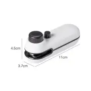 White Portable Mini Food Vacuum Sealer - Convenient Household Snack Bag Sealing