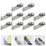 10 Pcs Heavy Duty Angle Brackets for Shelves Metal Shelf Decorative Corner Code
