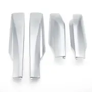 4pcs Car Roof Rack Cover Bar Rail End Shell Cap for Toyota RAV4 XA30 2006-2012 silver