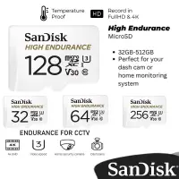 在飛比找蝦皮購物優惠-SANDISK 閃迪高耐力 (256GB/128GB/64G