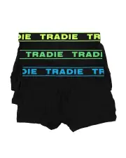 Mens Tradie 3 Pack Sizes S-2XL Beachfront Bamboo Boxer Shorts Fitted Trunk (SK3)