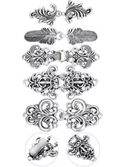 5 Pieces Shawl Clips Cloak Clasp Cardigan Clip Sweater Clips Vintage Collar R