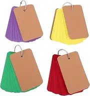 Homoyoyo Mini Notebook Keychain 4pcs Loose-leaf Memo Pads Portable Memo Pads for Student Office Home
