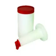 Thunder Group PLSNP01R 1 Qt Red Color Coded Plastic Storer and Pour