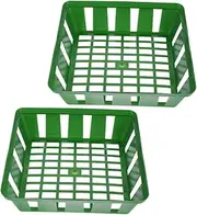 Mipcase 2Pcs Plastic Plant Baskets Nursery Baskets for and Cleaning for Gardening Enthusiasts Flower Baskets for Plants and Vegetables