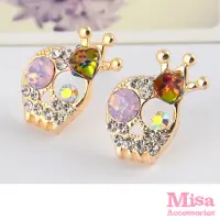在飛比找momo購物網優惠-【MISA】骷髏頭耳釘 骷髏頭耳環/個性皇冠骷髏頭耳釘耳環(