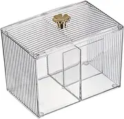 Ciieeo Makeup Box Lid Large Capacity Organizer Cosmetic Storage Case Multi-Grid Storage Box for Beauty Tools