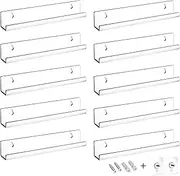 FORYUSE 10 Pack Vinyl Record Holder Wall Mount Shelves 12" Clear Acrylic Floating Shelf for Album Record Storage & Display, Wall Decor, Kids Bookshelf, Magazine Rack, Picture Ledge
