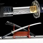 Damascus Steel Python Japanese Samurai Sword Handmade Real Steel Sword Medieval Ninja Sharp Weapon Katana