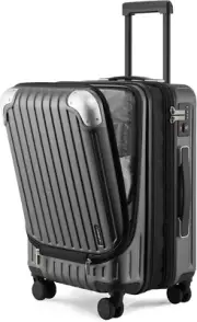 Grace Expandable Suitcase with Front Compartment, Carry on Luggages Lightweight,